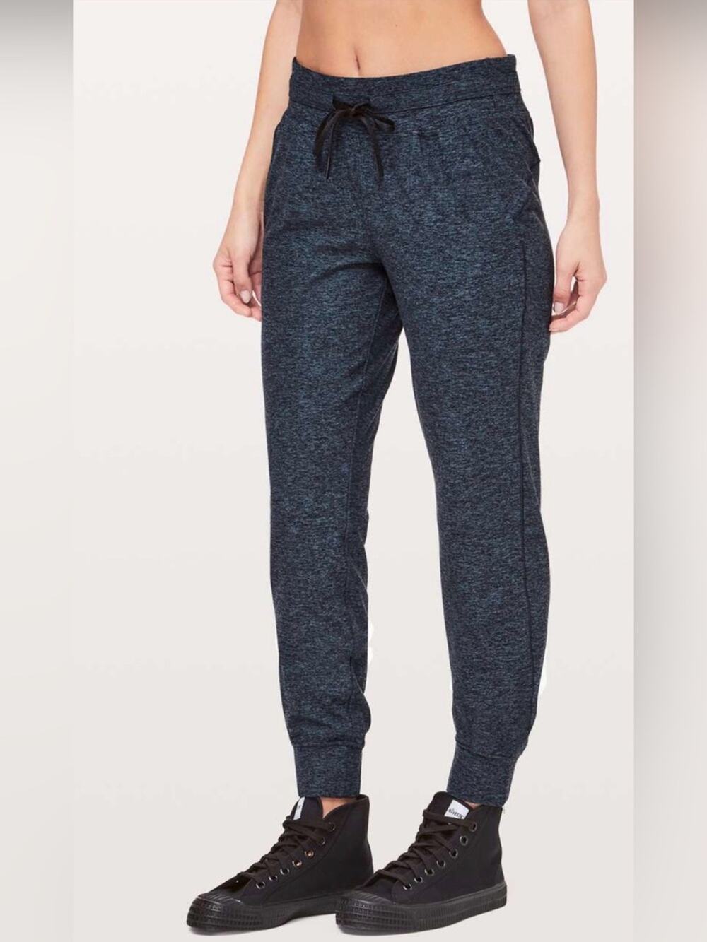 Lululemon Ready To Rulu Pant 29” Heathered True Navy / Black Size 2 Activewear